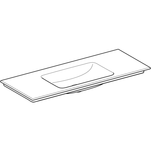 Geberit ONE Möbelwaschtisch 120x48 cm o.Hl., o.Ül., weiß, KeraTect