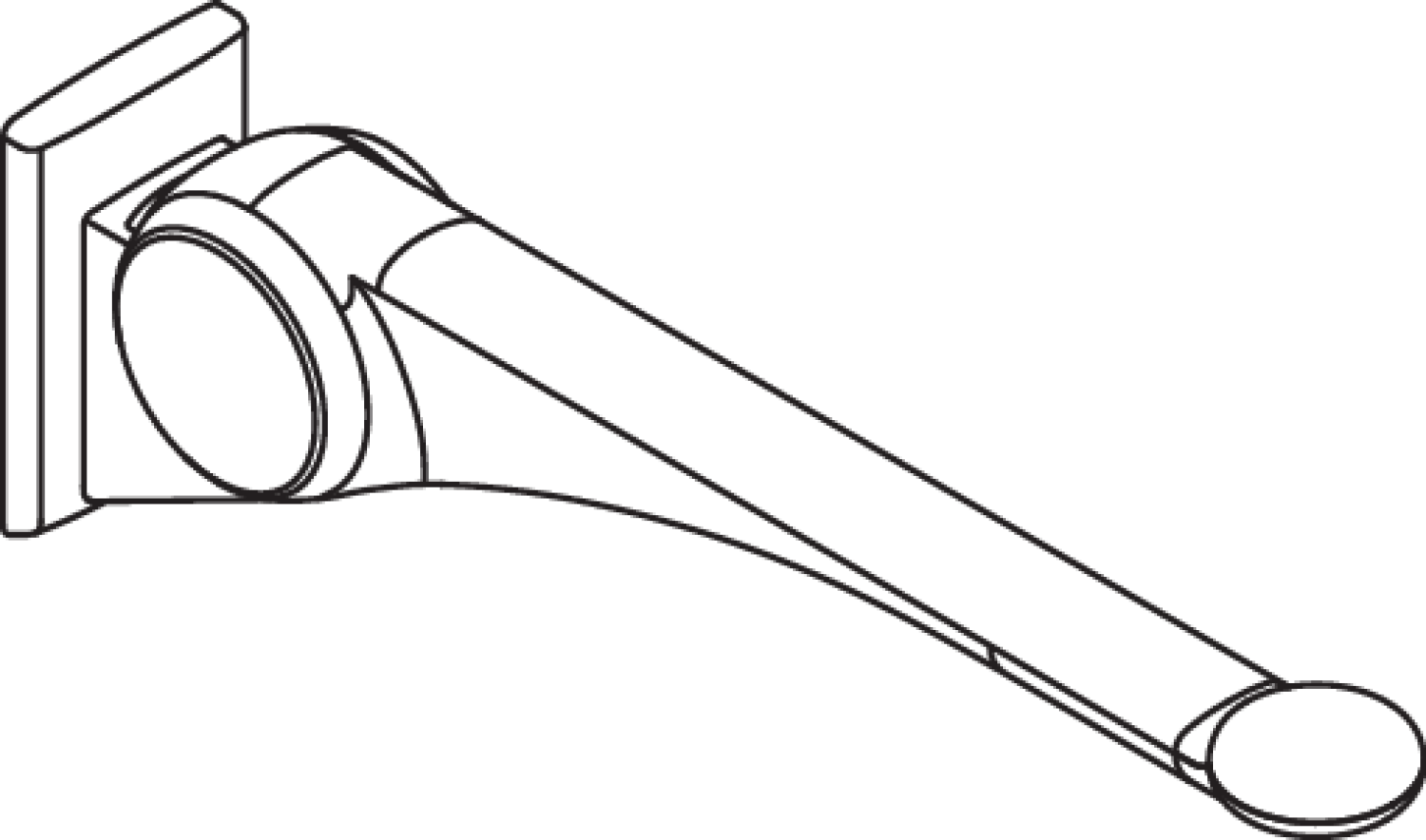 HEWI Stützklappgriff Premium,700 mm weiß hochgl.- weiß matt