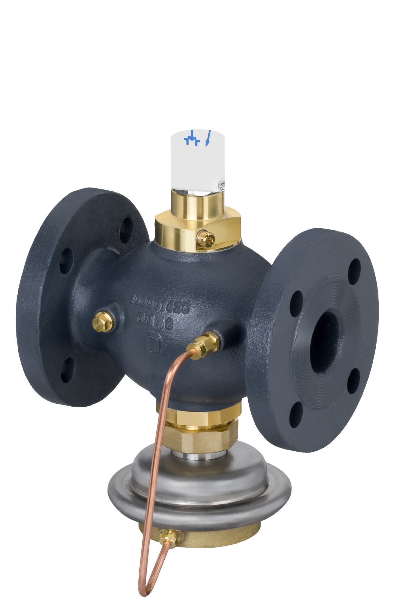 Danfoss Vol.-stromreg. mit Stellv. AVQM DN40, Kvs 20,0, PN25, GGG-40,3, Flansch