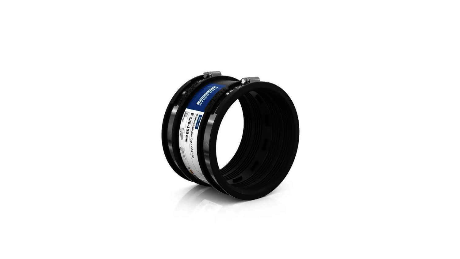 CR Schlauchadapter Typ 1 CDC 150 (135-150mm), bis 0,6 bar, EPDM / V2A