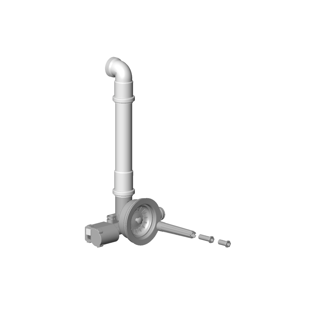 Dornbracht Ablgarn. für Spültisch ERSATZTEILE  04110105600 500 x 35 x 195 mm Edelstahl