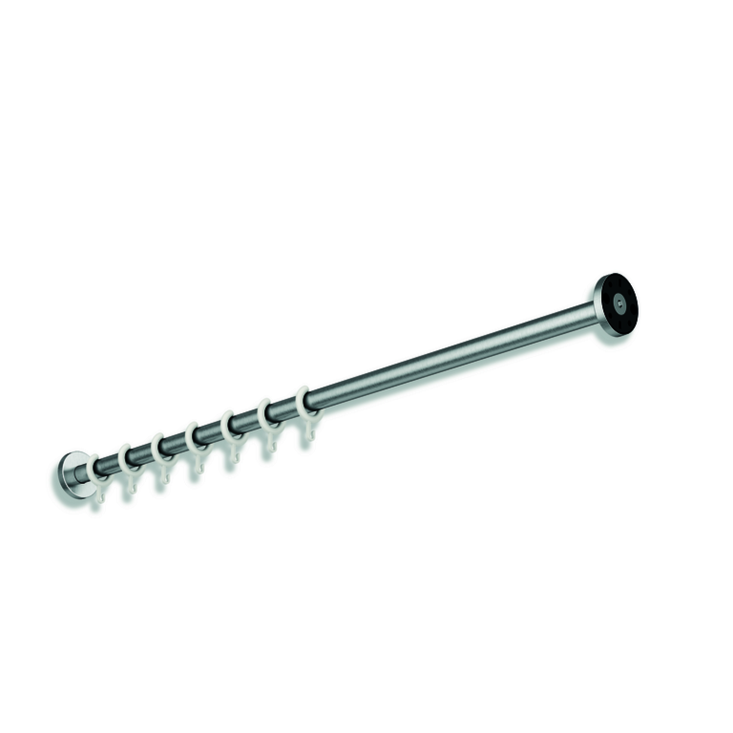 HEWI Vorhangstange, d:25, L=1524mm, Schliff
