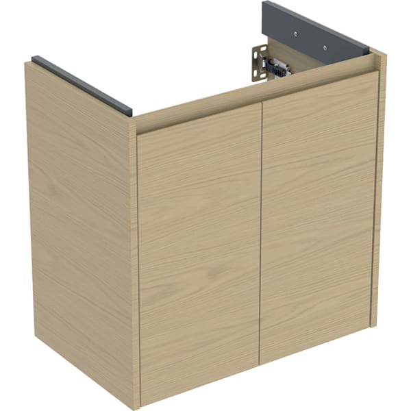 Geberit Renova Compact US für WT, mit 2 Türen 59,7x60,3x36,7cm, Eiche natur