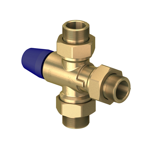 Flamco Rücklauf-Einschichtmodul mit thermostatischen Mischventil, 1"AG