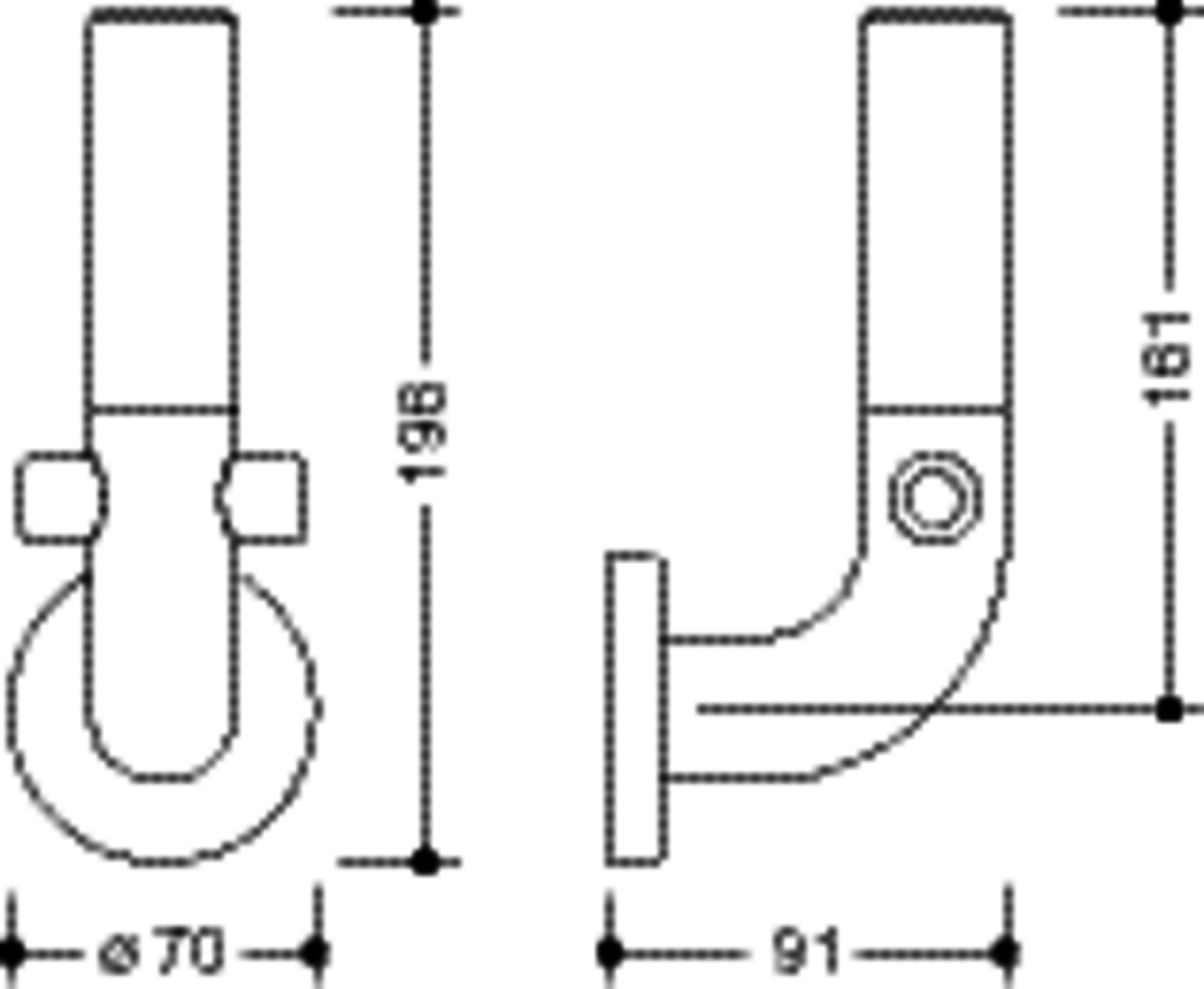 HEWI Reservepapierhalter Ser 801, f. 1 WC-Rolle signalweiß