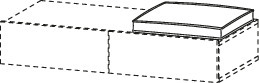 Duravit DuraStyle Sitzkissen, 400x400x62 mm, Weiß, Kunstleder