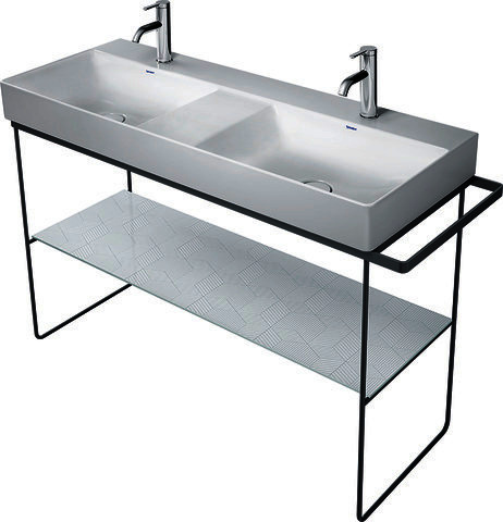 DU Metallkonsole BS DuraSquare f. 235312 höhenverstell. +50mm,HTH li/re,Schw.M.