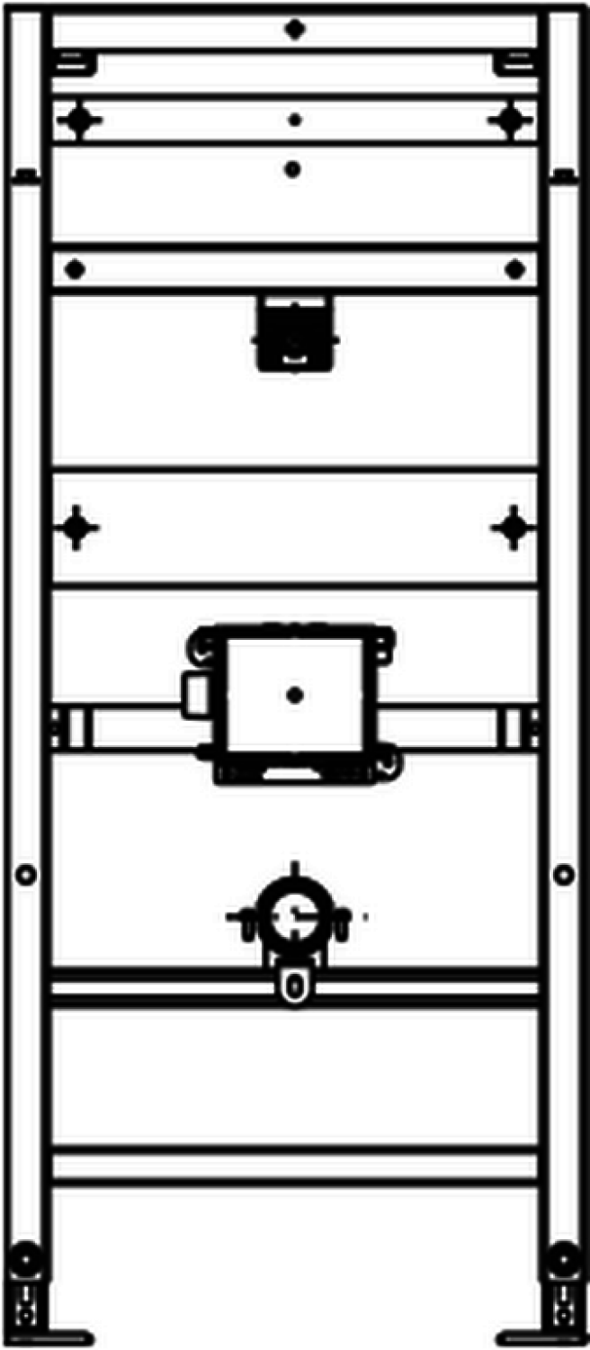 nextVIT Urinal-Element UP-Spülsystem K3 SBH 120 Elektronisch