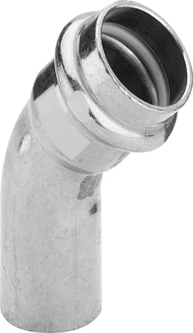 Viega Bogen 45 Grad mit SC Profipress G 2626.1 für Gas in 22mm Kupfer