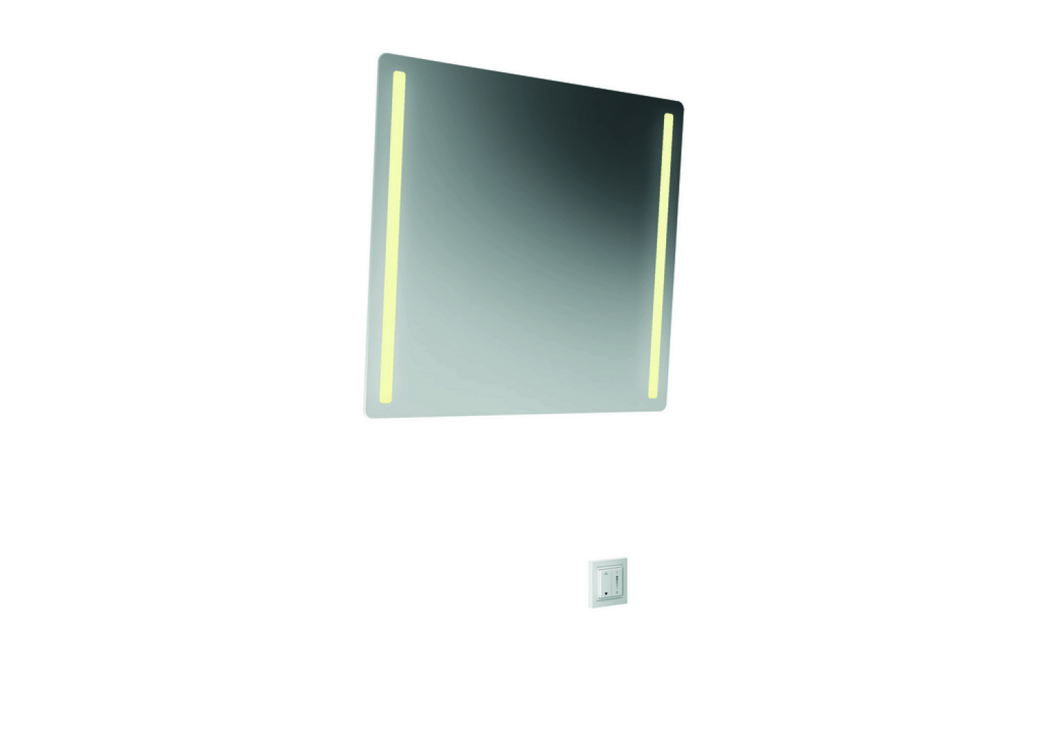HEWI Kippspiegel, Motor, LED B:600mm H:540mm
