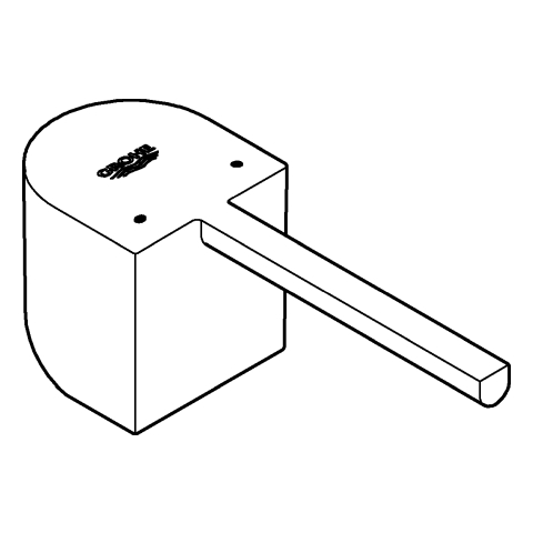 GROHE Hebel 48452 für EHM-Waschtisch Einlochmontage chrom