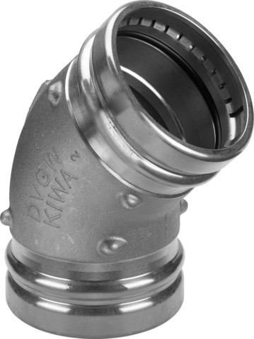 Viega Bogen 45 Grad Sanpress XL 2226XL in 76,1mm Rotguss