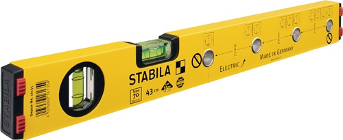 Wasserwaage 70 Electric 120cm Alu.gelb ± 0,5mm/m STABILA Wasserwaage 70 Electric 120cm Alu.gelb ± 0,5mm/m STABILA