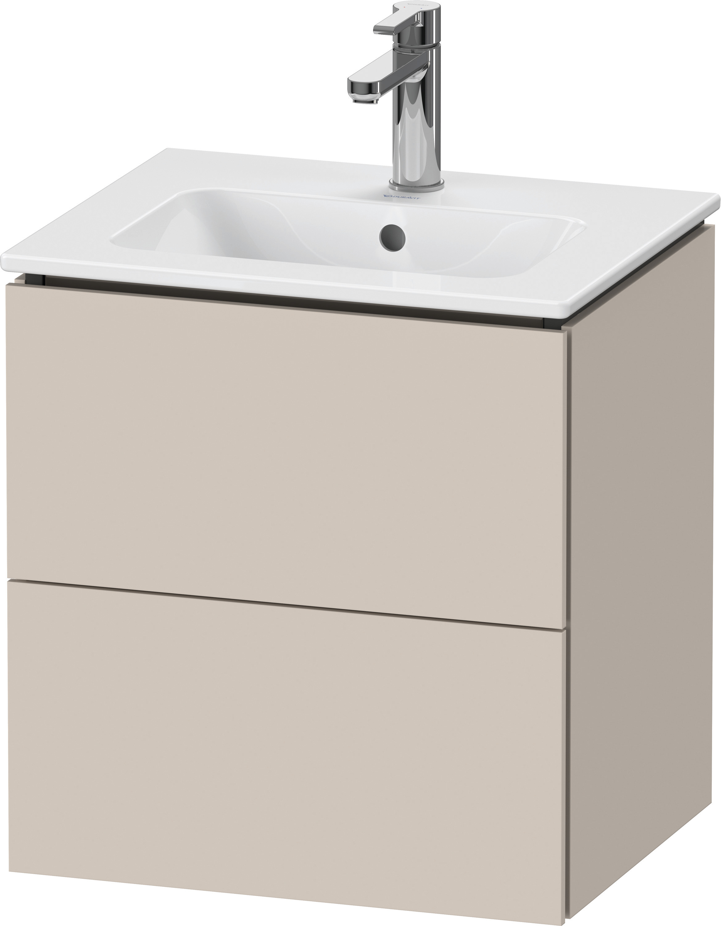 Duravit WTU L-Cube wandhängend, 2 Schubk. 500x520x421mm, Taupe