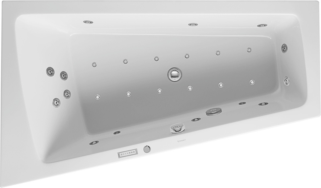 Duravit Whirlwanne Paiova 1700x1000mm, weiß Einbauversion, Ecke li. Combi E