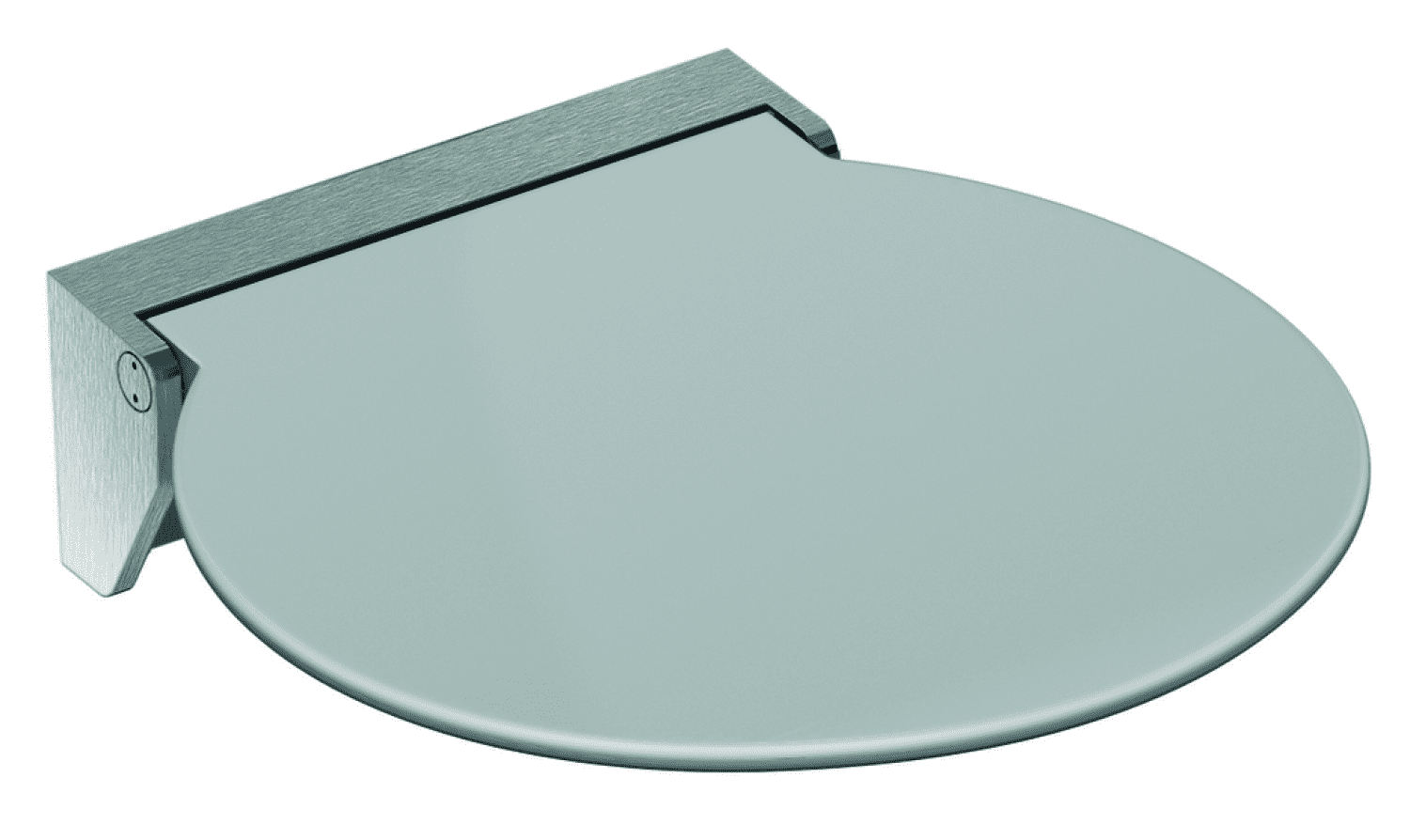 HEWI Klappsitz R 380, B:380,T:407, schliff, Sitzf. farb. anthrazitgrau