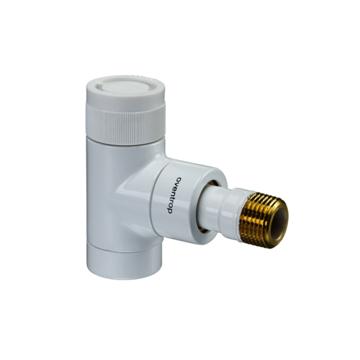 OVENTROP-Thermostatventil "E" DN15, 1/2", PN10, Eck, weiß
