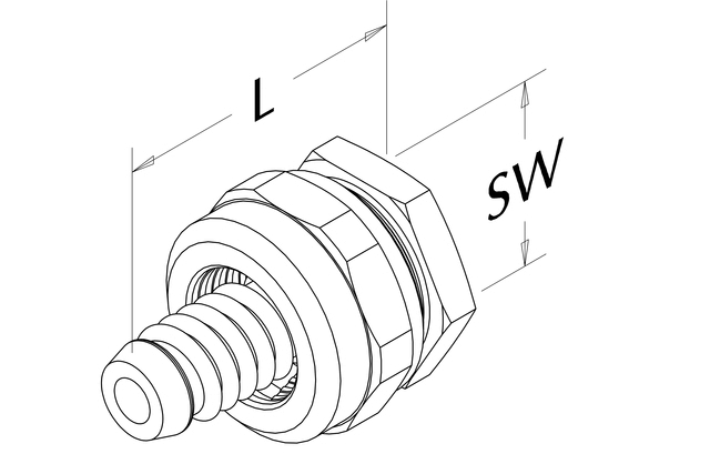 Roth Abdrückstopfen 14mm