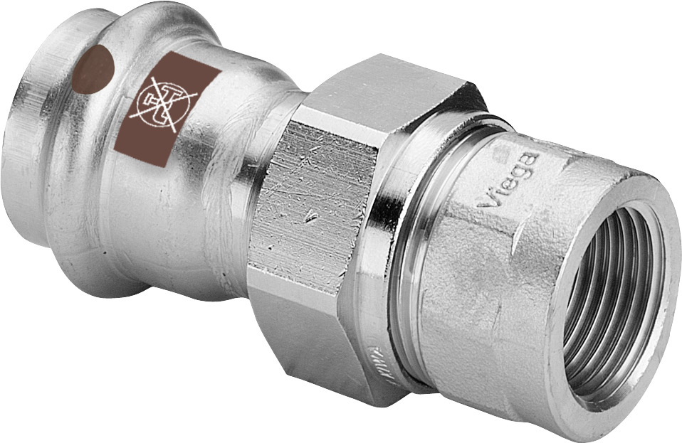 Viega Verschraubung mit SC Temponox 1762 in 35mmxRp11/4 Stahl nichtrostend