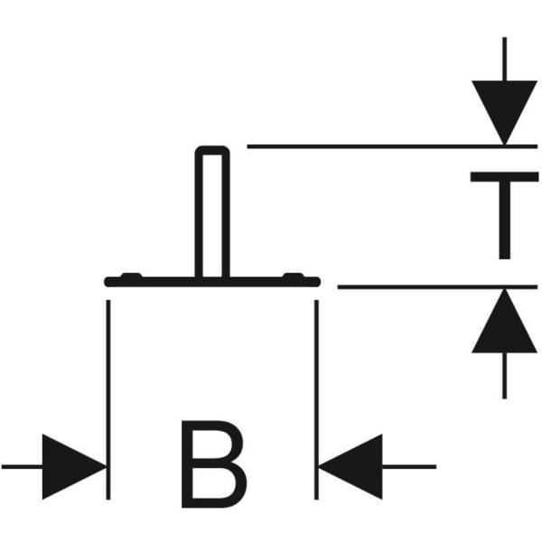 Geberit Montageelement für Duschtrennwand für Fremdsysteme