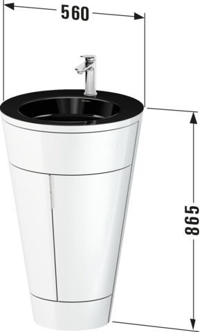 Duravit Starck 1,c-bonded Set Bds,Steingr.Sdm Griff Diamantschw.,Ker.Schw.Hgl.HyG+,IB