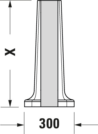 DU Standsäule 1930 für 043880 und 043870, weiß WonderGliss