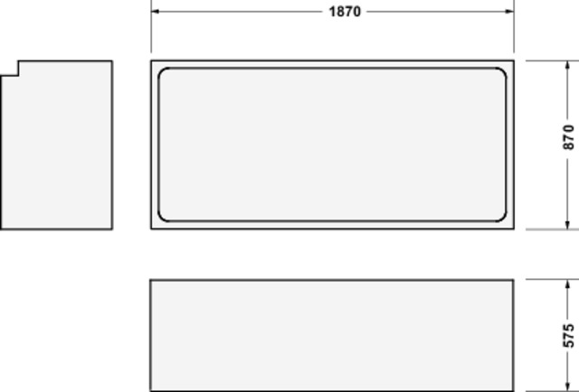 Duravit Wannenträger für 700340