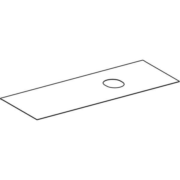 Geberit VariForm Abdeckplatte für US f. AS-WT mit 2 und 3 Schubl. B=120cm, Eiche