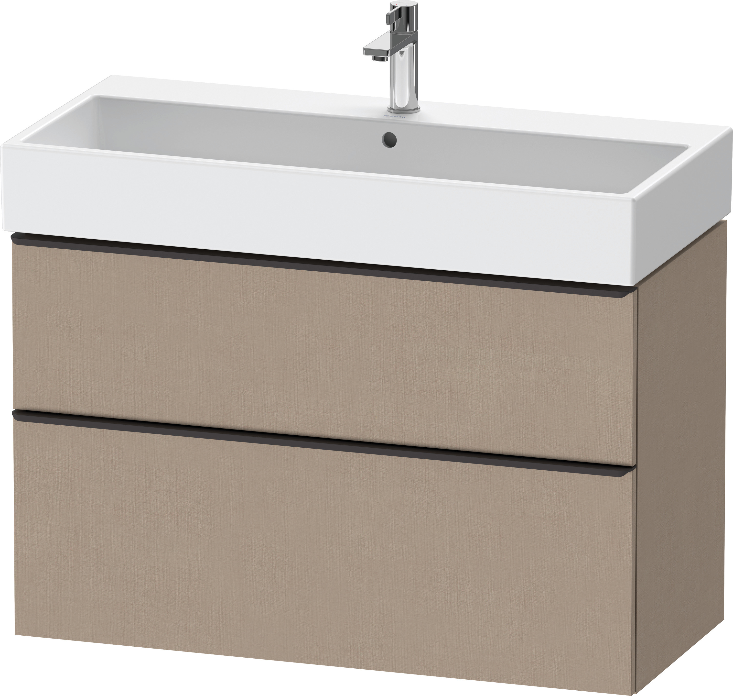 Duravit D-Neo WTU,Ausz:1,Schubk:1,GR:Dia.Schw 984x442x625mm,Wandh, Leinen Matt, Dekor