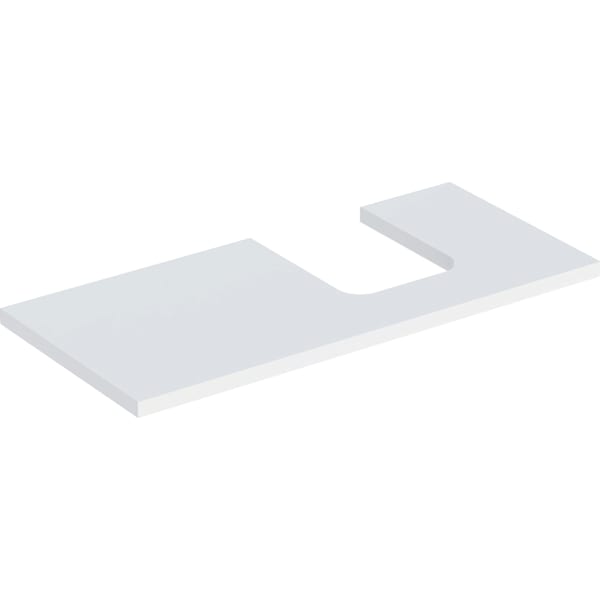 Geberit ONE WT-Pl. Aus re für AWT Schalenform 105x3x47cm, weiß hgl.