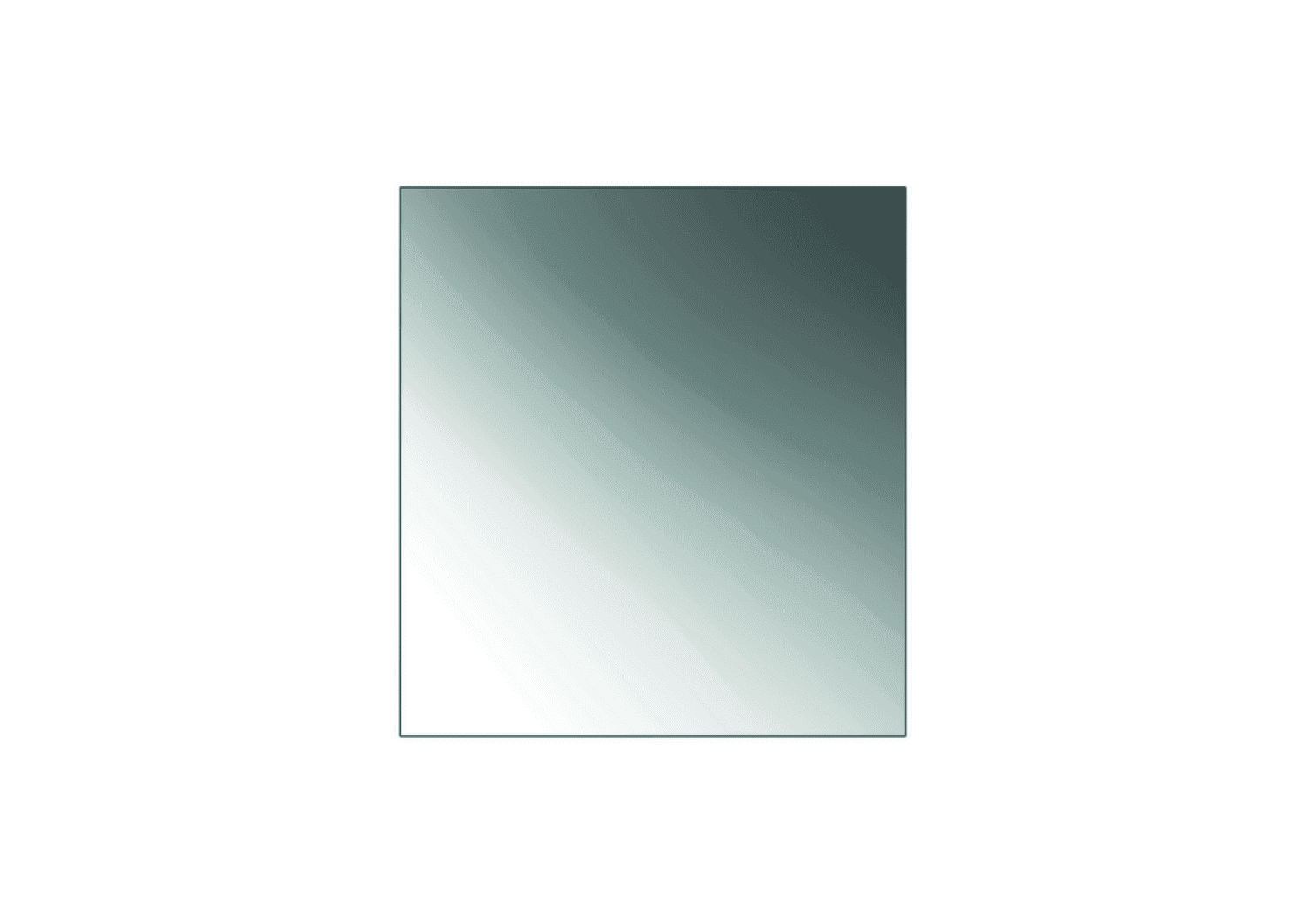HEWI Kristallglasspiegel, 650 x 600mm