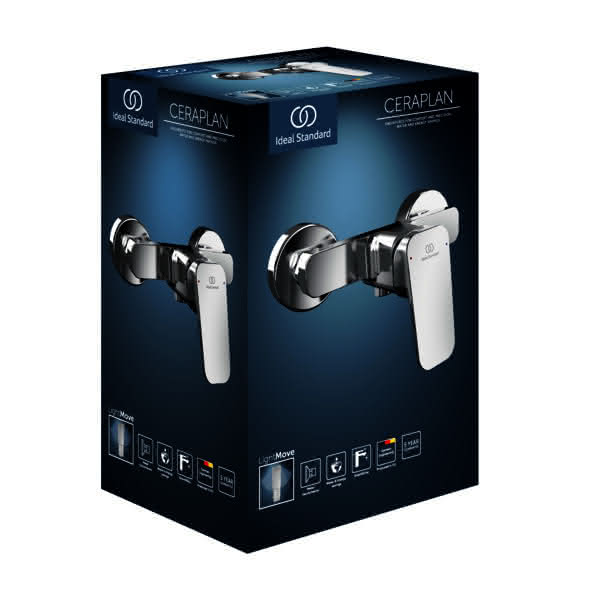 IS Brausearmatur AP Ceraplan 220x142x117mm Chrom