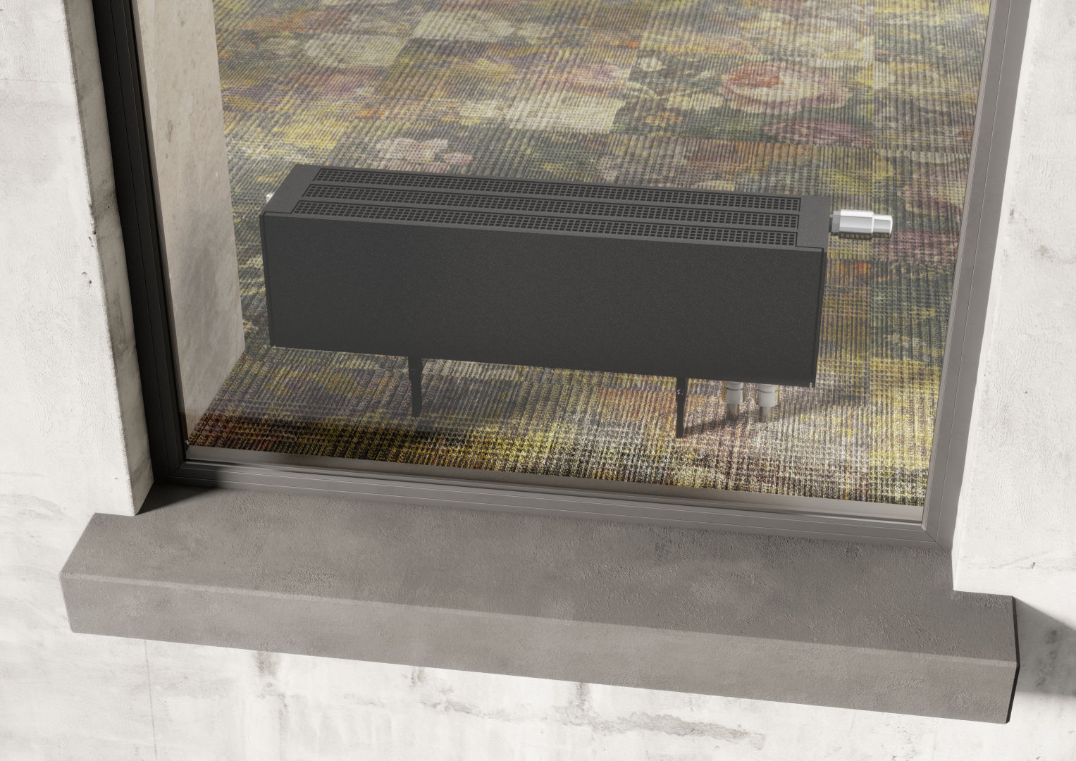 Kermi V-Kon S Typ22 BH280x133x700mm QN777,RAL9016,6 bar,o.Abd,Vent. re