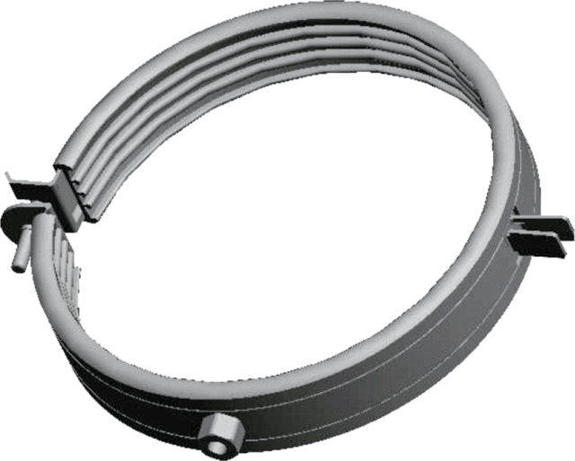 Wolf Rohrschelle DN160 inkl. Stockschraube und Dübel Wolf Rohrschelle DN160 inkl. Stockschraube und Dübel