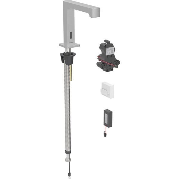 Geberit Brenta WT-Arm.,Standmontage, Batterie für UP-Funkt.Box, m.Misch., edst.gebü.