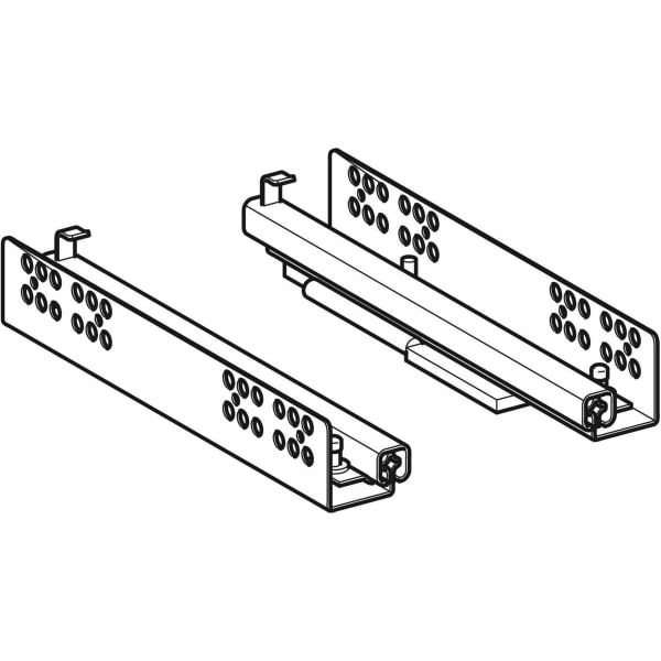 Geberit Set Schubladenschienen Länge 25 cm für WTU, Acanto, verkürzte Ausladung