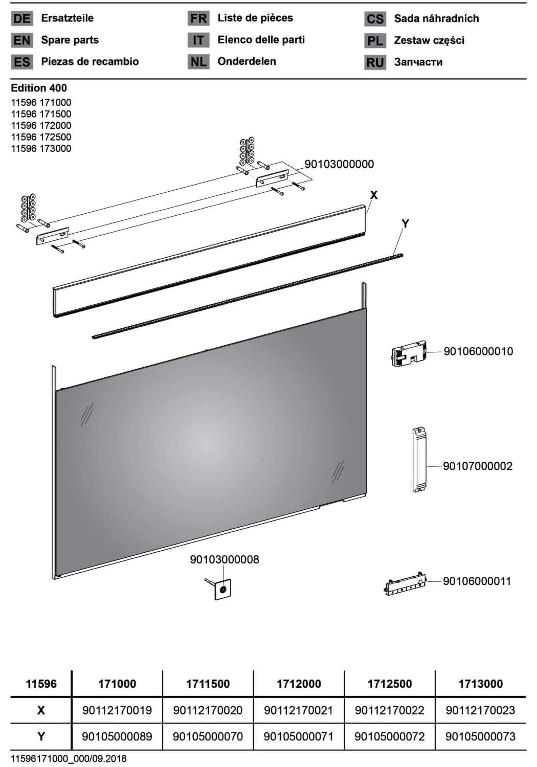 KEUCO Lichtspiegel Edition 400 11596, 1410 x 650 x 33 mm