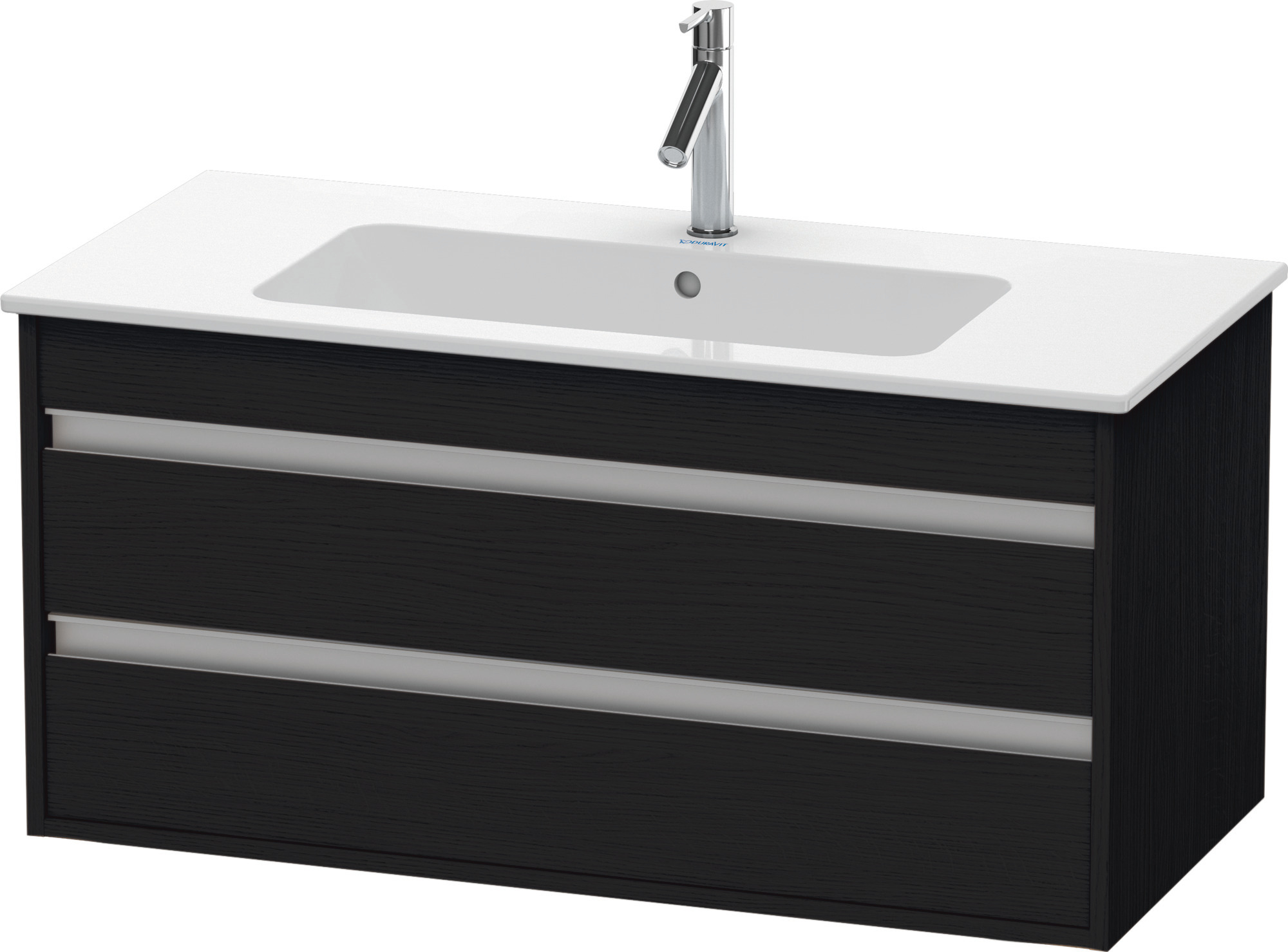 Duravit WTU Ketho f. ME by Starck, 2 Schubk. 480x1000x475mm, Eiche Schwarz