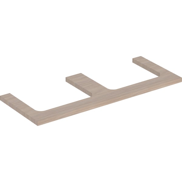 Geberit ONE WT-Platte, Aus re/li, für AWT 120x3x47cm, Eiche
