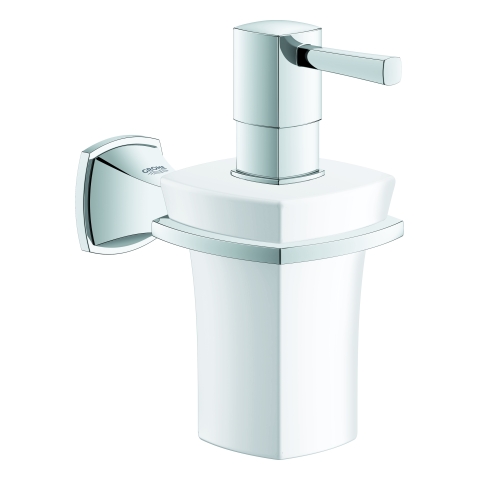 GROHE Halter Grandera 40627 mit Keramik- Seifenspender weiß/chrom