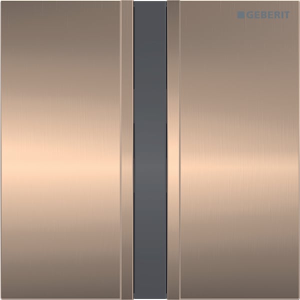 Geberit Typ 50 Abdeckplatte für UR-Strg. IR rotgold gebürstet Geberit Typ 50 Abdeckplatte für UR-Strg. IR rotgold gebürstet
