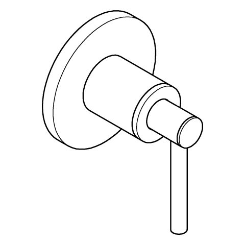 GROHE UP-Ventil-Oberbau Atrio 29397 Hebelgriff cool sunrise gebürstet