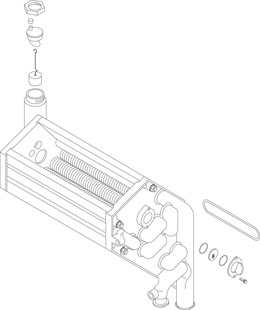 BOSCH Ersatzteil TTNR: 73031 Wärmetauscher 23/24W (mit Dichtung)