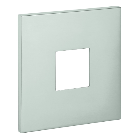 GROHE Rosette 48430 eckig für EHM-Fertigmontagesets supersteel
