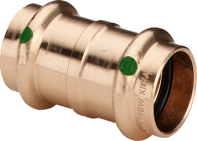 Viega Muffe mit SC Sanpress 2215 in 15mm Siliziumbronze