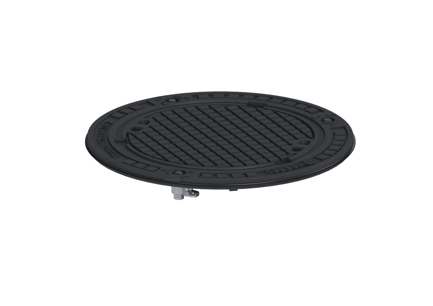 KESSEL-Abdeckplatte Klasse B, Grauguss, Lock & Lift