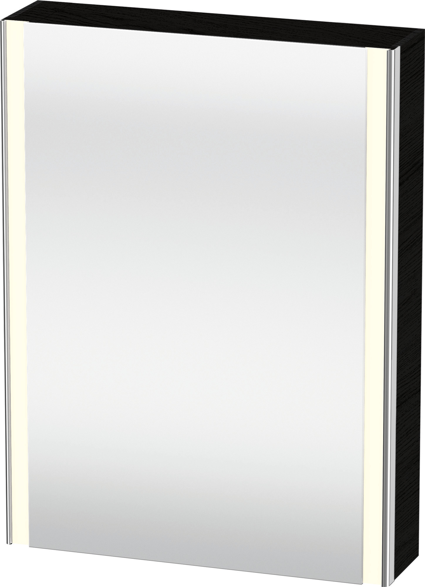 Duravit SPS XSquare m.Bel. 800x600x155 Eiche Schwarz, TA r. ohne ES, CH