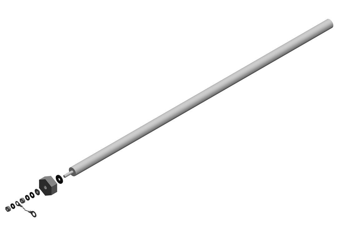 BOSCH Ersatzteil TTNR: 87185715660 Anode 950mm everp