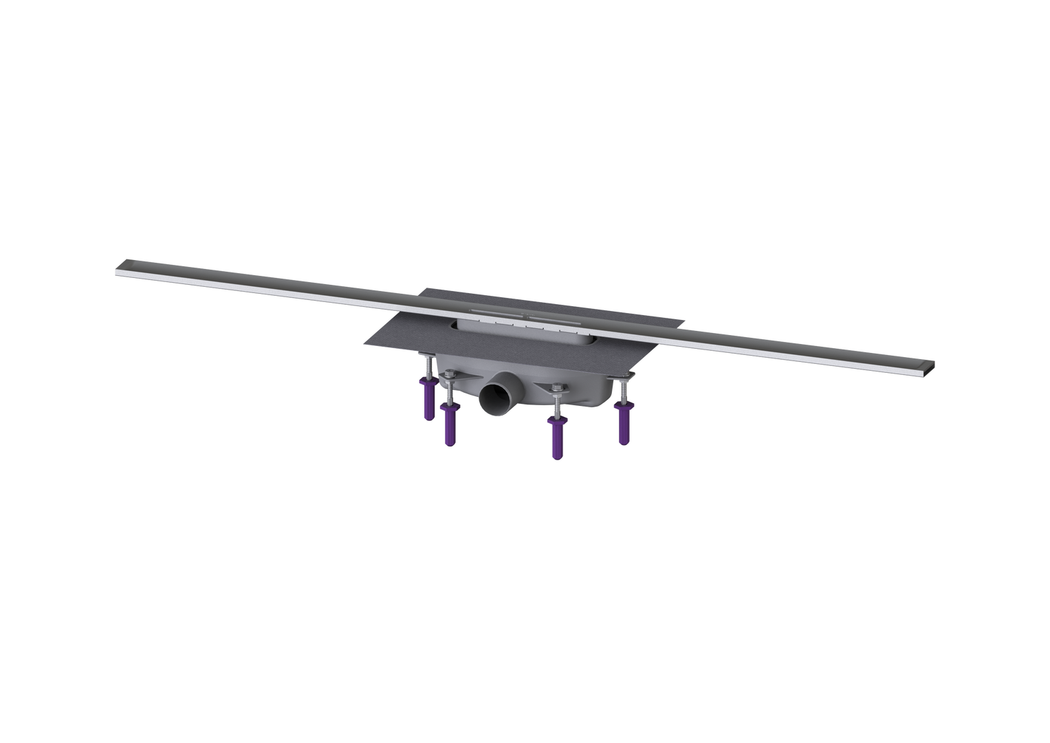 KESSEL-Duschrinne Linearis Infinity 90 L: 1200 mm, DN 50, Edelstahl gebürstet