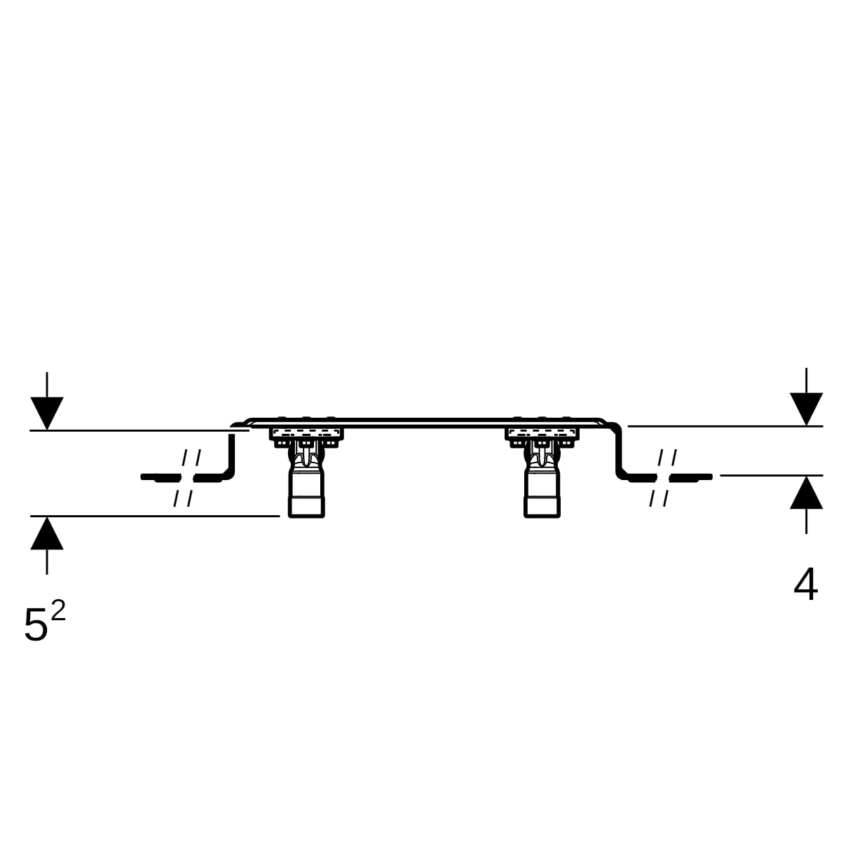 Geberit Anschlusswinkel 90Gr mit AG MF 1/2 Rg RMF1/2-Rp1/2 AD10
